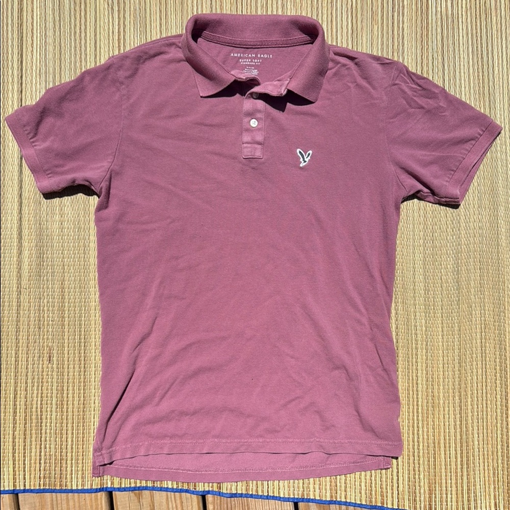 American Eagle Outfitters Purple Polo Shirt Casual Style